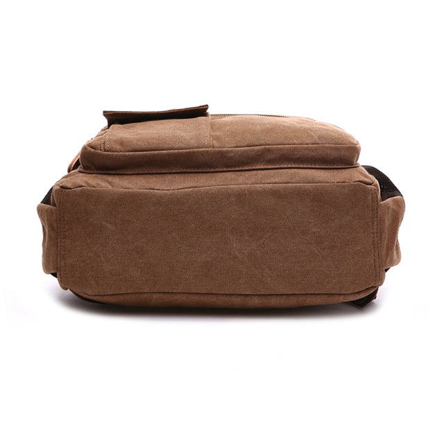 Sac à Dos Vintage en Toile - Multipoche - Homme - IBO-00156