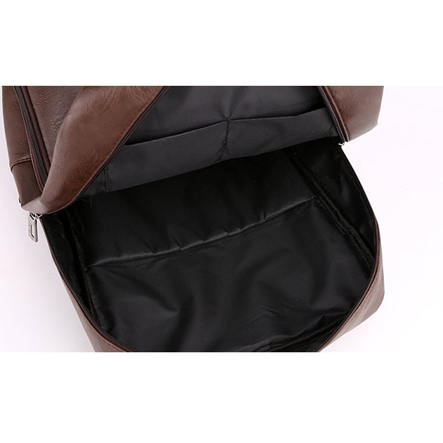 Sac à Dos Ordinateur Portable en Cuir - Look Rétro - Homme - QVN-00736