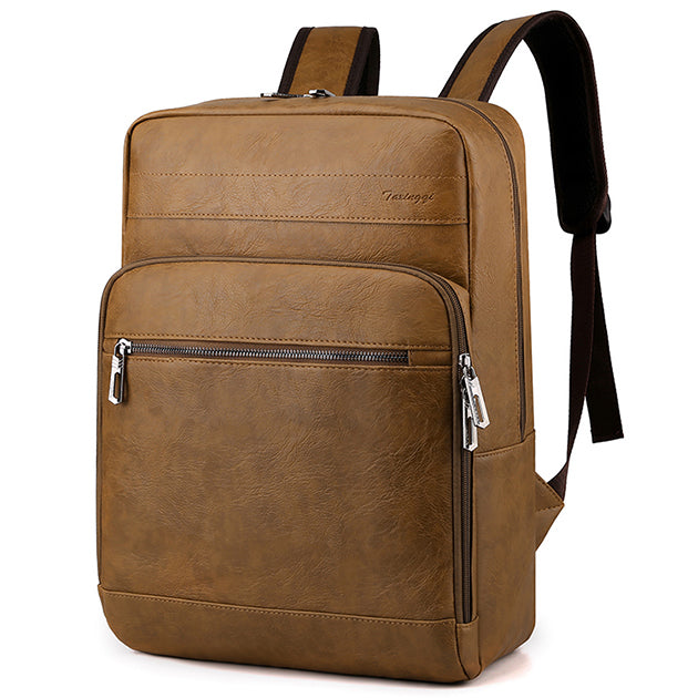 Sac à Dos Ordinateur Portable en Cuir - Look Rétro - Homme - QVN-00736