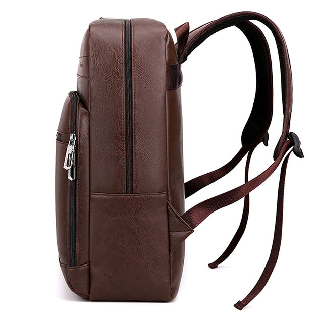 Sac à Dos Ordinateur Portable en Cuir - Look Rétro - Homme - QVN-00736