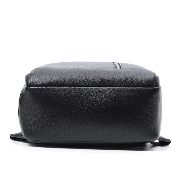 Sac à Dos en Cuir Noir - Ordinateur 15" - Homme - LNO-00388