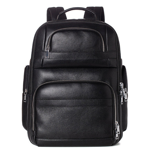 Sac à Dos en Cuir Noir - Voyage - Homme - LNO-00384