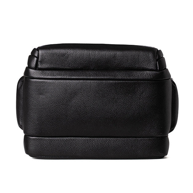 Sac à Dos en Cuir Noir - Voyage - Homme - LNO-00384