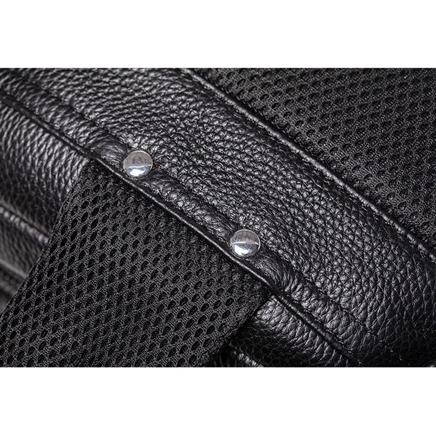 Sac à Dos en Cuir Noir - Voyage - Homme - LNO-00384